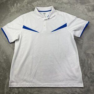 Haggar Cool 18 Performance Short Sleeve Polo Shirt Men's Size Large